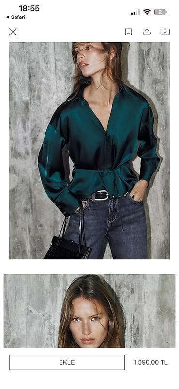 bas: Zara köynəyi Türkiyədən almışam Original Zara 42 bədən Şəkildəki Hər 2 — 5