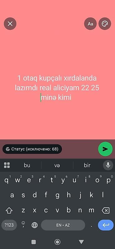 Xırdalanda 1 otaqlı, kupçalı mənzil axtarılır. Real alıcı tərəfindən