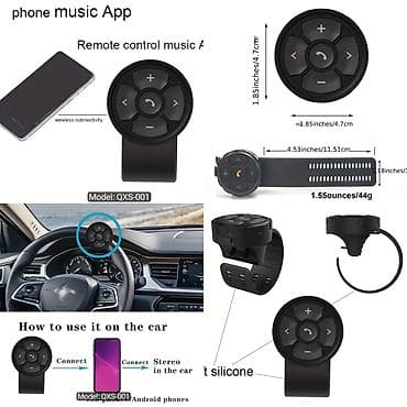 QXS-001 Avtomobil Sükan Kontrolleri – Telefon Musiqi Tətbiqləri üçün lalafo.az -da QXS-001 Avtomobil Sükan Kontrolleri – Telefon Musiqi Tətbiqləri üçün