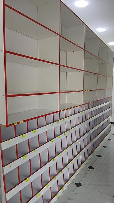 ref vitrin: Mağaza vitrin və rəf sistemi - Material: Laminat/LDSP taxta lövhələr — 6
