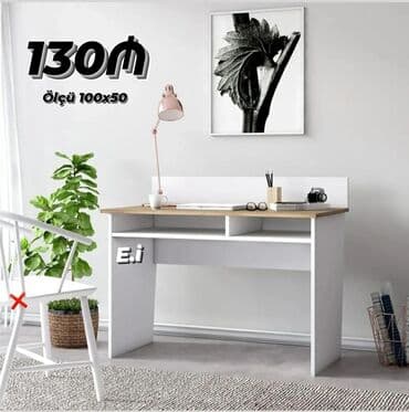 komputer satisi kreditle: Kompüter masası, Açılmayan, MDF, Dördbucaq masa — 1