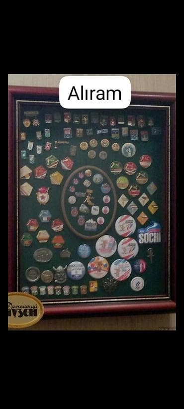capa: Kolleksiya üçün nişan və badge vitrin komplekti - Şüşəli çərçivə — 1