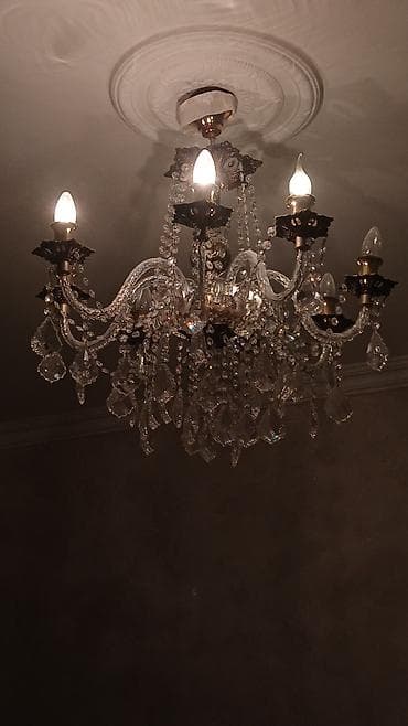 samlar: Çılçıraq, 8 lampa, Şüşə — 1