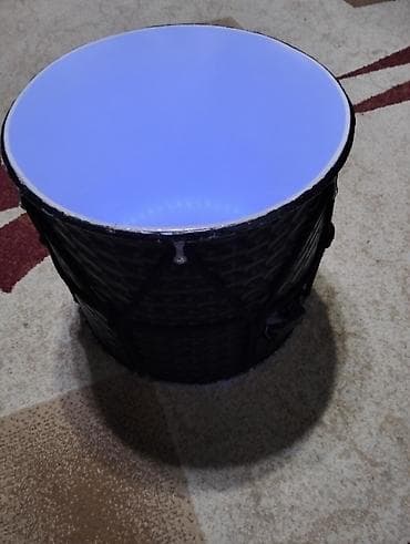 nagara ritim: LED işıqlı nağara - Korpus: qara rəngli, parıltılı naxışlı səth, iplə — 1
