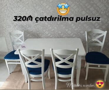 balkon ucun stol stullar: Mətbəx üçün, Yeni, 4 stul — 1