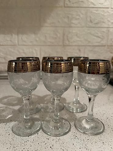 rumka: Rümkalar, rəng - Qızılı, Şüşə, 6 ədədli dəst — 2
