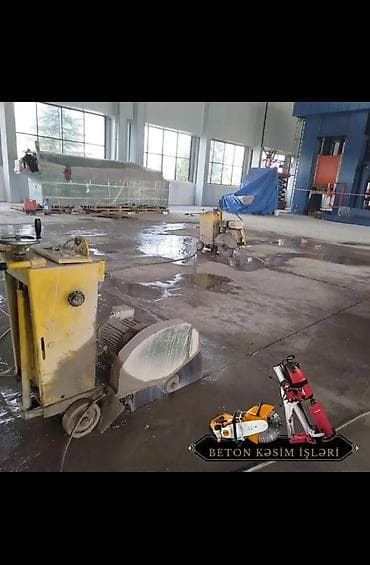 balkon aksesuarları: Beton kəsmə və deşik açma xidməti - Düzxətli və şov yivləri üçün — 5