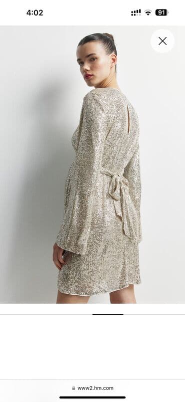 работа возьму девушку на работу: Коктейльное платье, Миди, H&M, S — 5