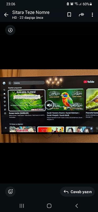 Televizorlar: FICHER LED TV – Model: HAS 43D20 Xüsusiyyətlər: - Ekran: 43 düym LED — 5