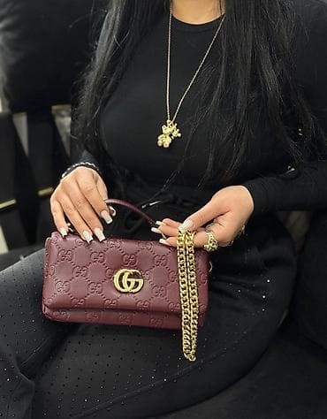 🤎 Bordo Gucci çanta ✨ Zərif, eleqant və hər kombin üçün ideal seçim. 👜