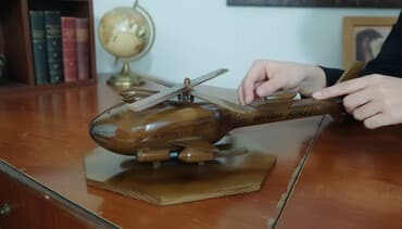 uçan teyyare oyuncaq: Taxta əl işləri – dekorativ maketlər - Material: keyfiyyətli ağac — 1