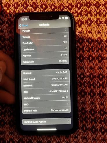 iphone x 2 ci el: IPhone X, 64 GB, Qara, Face ID — 3