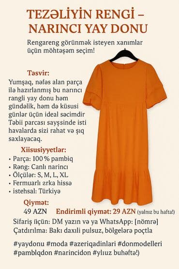 havalı ətəklər: Gündəlik don, Midi, S (EU 36) — 1