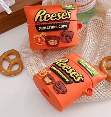 Техника для кухни: AirPods üçün şirin dizaynlı qoruyucu qablar - Uyğunluq: AirPods 1/2 — 2