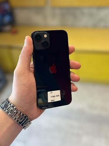 apple 12 ikinci el: IPhone 13, 128 GB, Qara, Face ID — 1