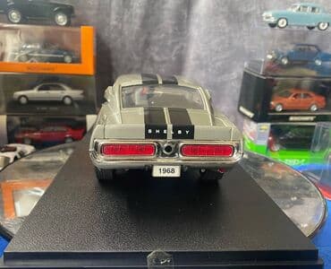 metbex tavan modelleri: Коллекционная модель SHELBY MUSTANG GT500KR silver 1968 Road — 12