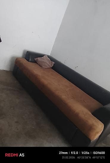 Künc divan, Açılmayan, Bazasız, Parça