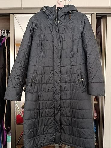 qu tükü: Qadın şişmə palto – uzun model - Rəng: tünd boz (antrasit) - Uzunluq — 1