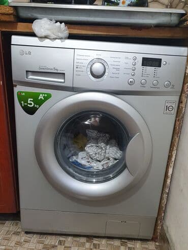 qurutma maşını: Paltaryuyan maşın LG, 5 kq, İşlənmiş, Avtomat, Qurutma var — 2