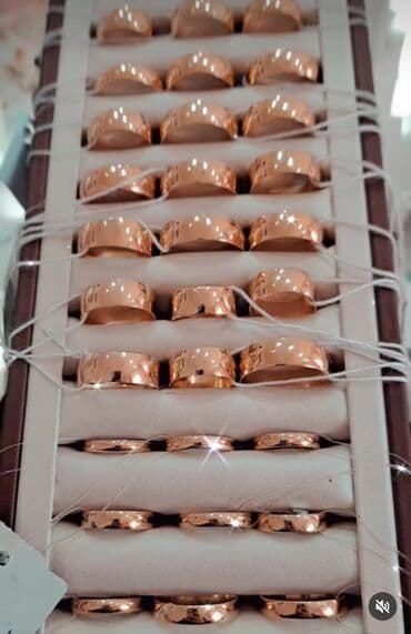 585 prob qızıl qiymeti: Alyans, Üzük, Çəhrayı qızıl, 583 Əyar, Qaşsız — 3