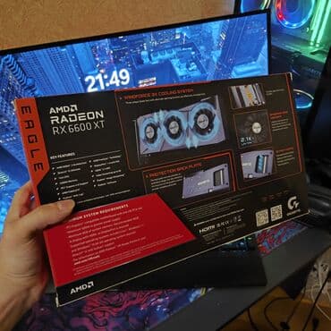 Ana platalar: Videokart AMD Radeon RX 6600 XT, 8 GB, İşlənmiş — 2