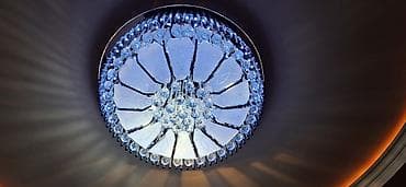 Tekstil: Led Çılçıraq, 4 və daha çox lampa, Xrustal — 1