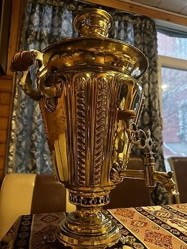 Искусство и коллекционирование: Antik latun samovar. 100 ildən çox yaşı var. 8 L su tutumu. Əla — 3