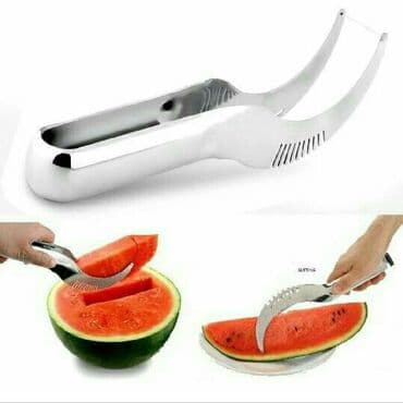 kartof kesen: Qarpız kəsən . Kəsilmiş dilimləri həmən “kəsən”lə götürüb qablara — 2