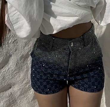 t winner: Gucci dəsti Tshirt+short+kemer ENDIRIM OLACAQ - T‑şört: Ağ rəngli — 4