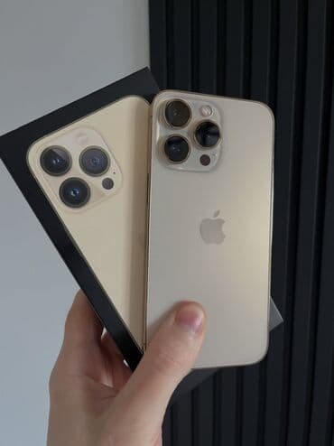 iphone mingəçevir: IPhone 13 Pro, 256 GB, Matte Gold, Zəmanət, Kredit, Simsiz şarj — 1