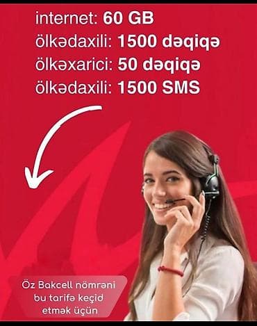 Tarif paketi – Bakcell nömrələri üçün əlavə paketlərimz var her
