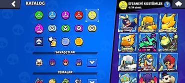 Brawl Stars oyun hesabı 570 ELMAS🤑🤑 5 dənə 2k oyunçu - Kupa yolu: 51 — 4