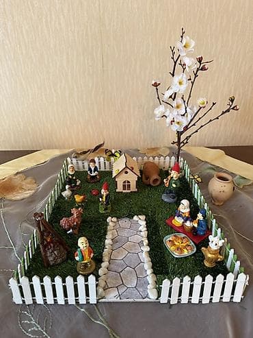 Fiqur, Taxta, rəng - Ağ