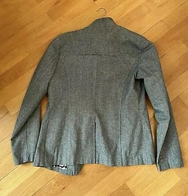 - Məhsul: Kişi blazer gödəkcə - Rəng: Boz (melanj toxuma) - Model: 2