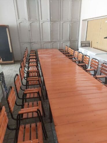 Bağ, çöl masa və oturacaq dəstləri: Yeni, Dördbucaq masa, 4 stul, Açılmayan, Stullar ilə, Metal, Azərbaycan — 2