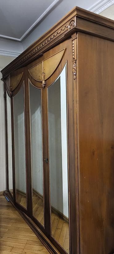 dekor ref: Klassik üslubda tam yataq otağı dəsti - Material: təbii ağac — 3