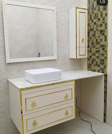 Hamam üçün moydadır və güzgü dəstləri – fərqli dizayn variantları — 10