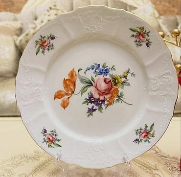 vilur sufreler: Boşqablar, 1 əd, rəng - Ağ, Farfor, Çexiya — 1