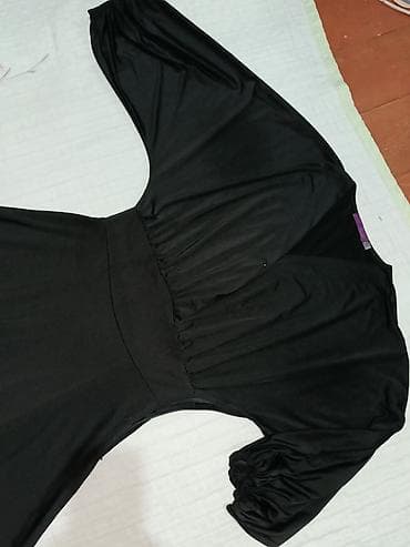 dəri çanta: Qara maxi don - Rəng: Dərin qara - Model: Uzun, axıcı ətəkli maxi; — 2