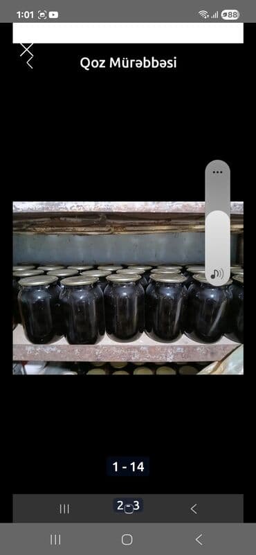 ananas murebbesi: Qoz mürəbbəsi1 kloyluqu 10 Manat - Tərkib: yaşıl qoz, şəkər, mixək və — 2