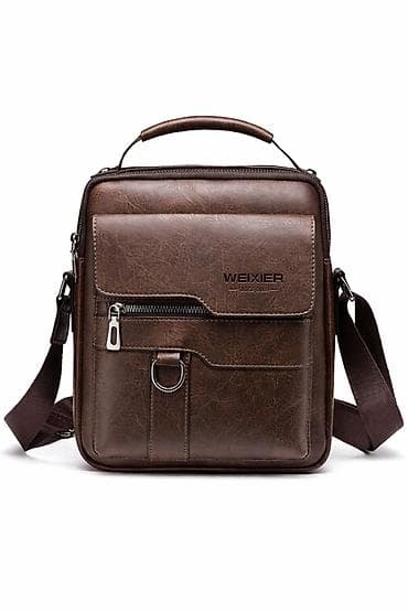 dəri geyim: WEIXIER kişi çiyin çantası - Material: dəri görünümlü yüksək — 1