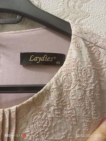 charles keith az: Zərif qadın paltarı – Laydies brendi - Rəng: açıq pudra/şampan - — 5