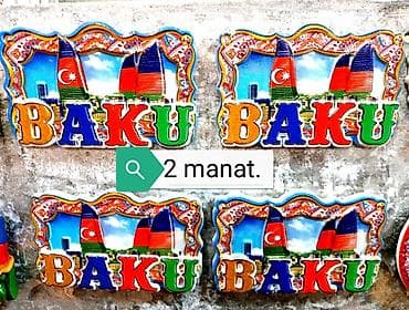 Milli suvenirlər. Maqnitlər. Təzə Ünvan AMAY ticarət mərkəzi ağ