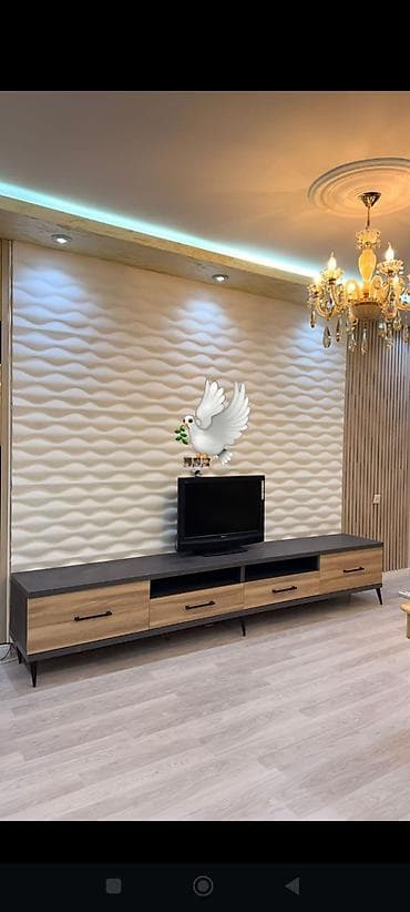 Yeni, Düz TV altlığı, Polkalı, Laminat