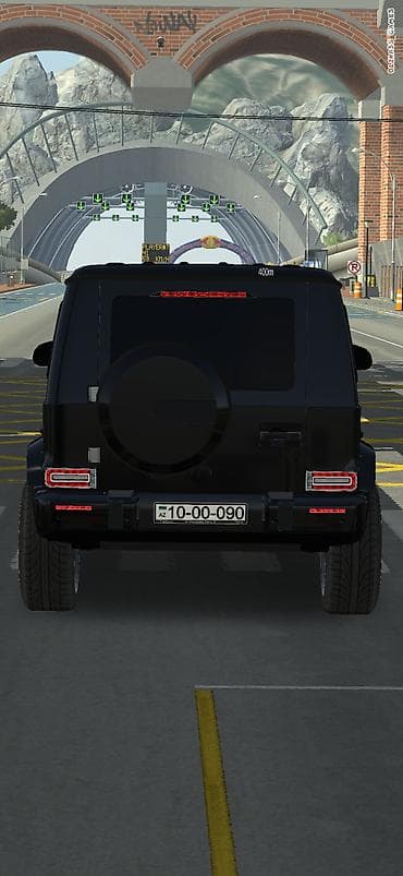teker aparat: Mercedes g63 amg 2023 model rəng parlaq qara orjinal mat amg diskləri — 1
