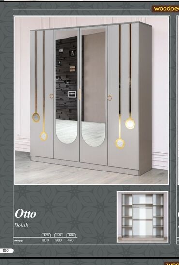 тканевый шкаф бишкек: Yeni, Açılan, 4 qapılı Düz dolab, Qarderob, paltar dolabı, Türkiyə — 1