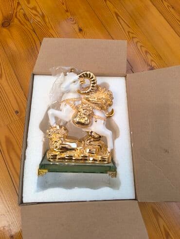 qoç şəkilləri: Fiqur, Keramika, rəng - Ağ — 3