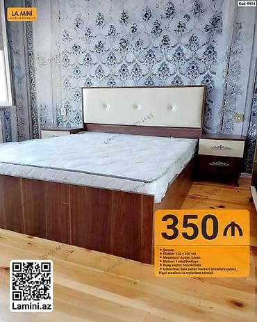 Məhsul: Çarpayı (Kod: 4413 və 4414) - Ölçü: 160 × 200 sm - Mexanizm — 2
