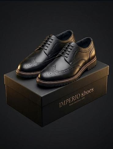 Klassik kişi ayaqqabısı – şık görünüş və təmiz dəri - Model: Broq