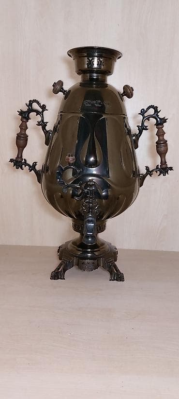 Baklar və çənlər: 2022-ci ilin Tula istehsali samavar 8-litrlikdir, materiali; mis ve — 5